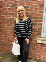 Black Striped Top Annie